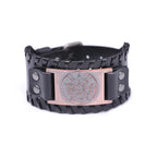 Pulsera de Cuero Pentáculo Brujería Pulsera Wicca 4