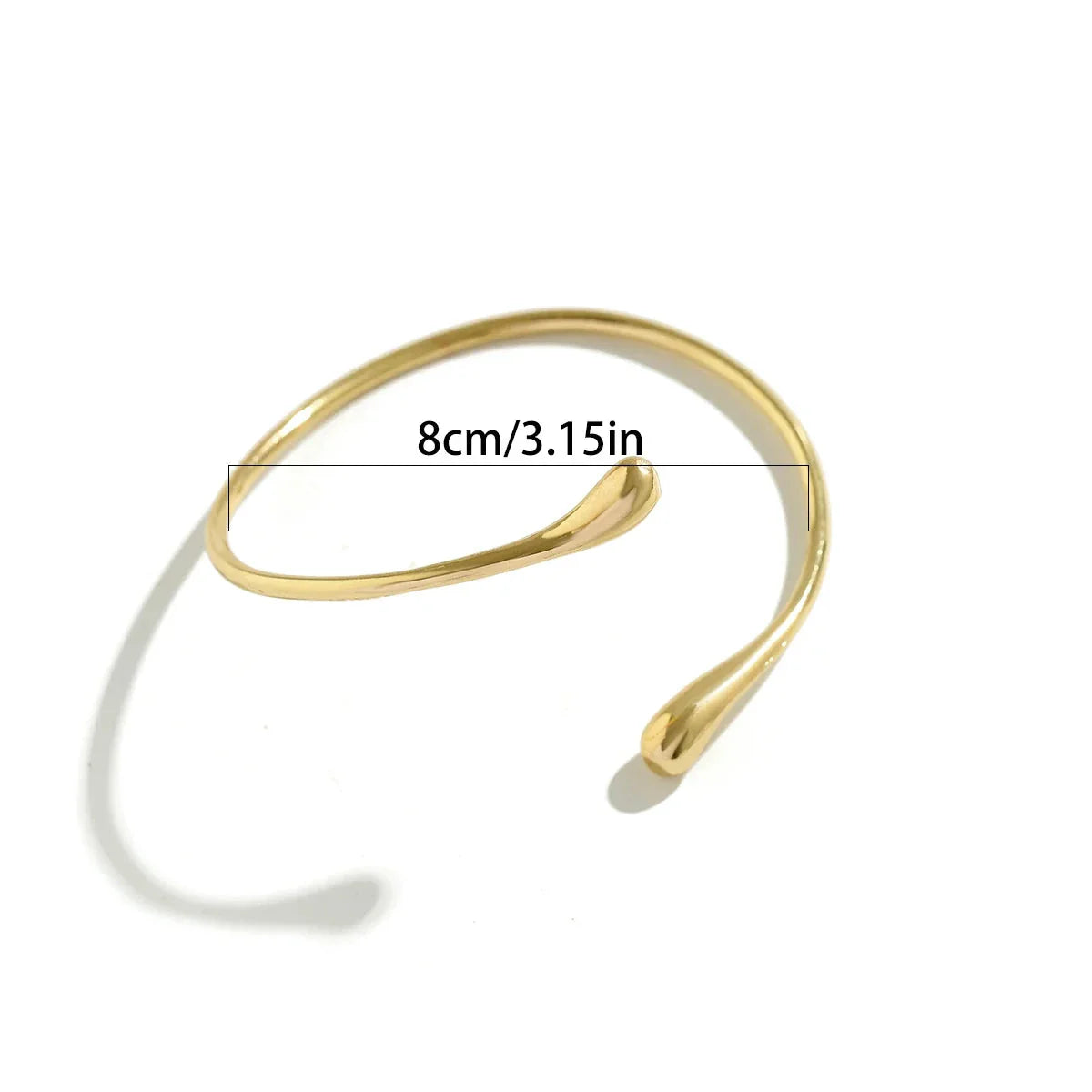 Brazalete de Brazo para Mujer Gota de Agua - Adorno de Cadena de Brazo y Joya para Bíceps oro