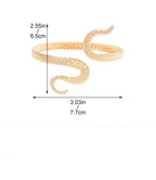 Brazalete de Brazo para Mujer Cola de Serpiente - Adorno de Cadena de Brazo y Joya de Bíceps oro