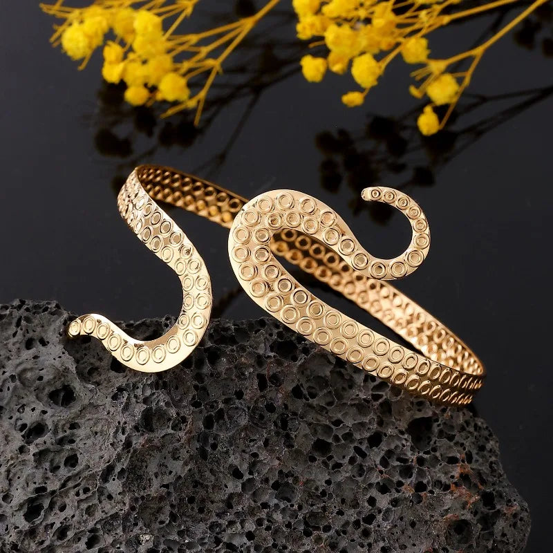 Brazalete de Brazo para Mujer Cola de Serpiente - Adorno de Cadena de Brazo y Joya de Bíceps oro