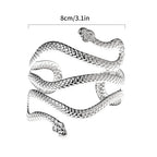 Brazalete de Brazo para Mujer Serpiente - Adorno Cadena de Brazo y Joya de Bíceps en plata