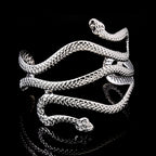 Brazalete de Brazo para Mujer Serpiente - Adorno Cadena de Brazo y Joya de Bíceps en plata