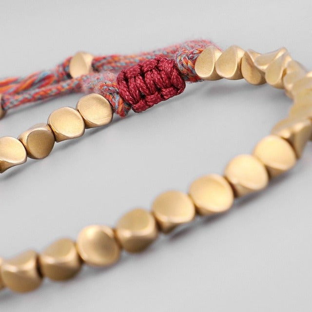 Pulsera de la Suerte Tibetana Cobre