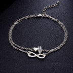 Tobillera de Plata Personalizada para Mujer