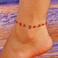 Pulsera de Tobillo con Flores de Cereza