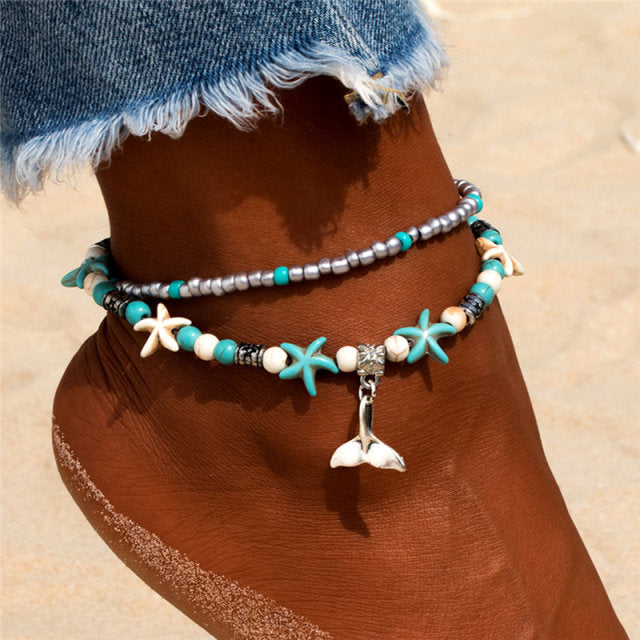 Pulsera de Tobillo Concha ballena