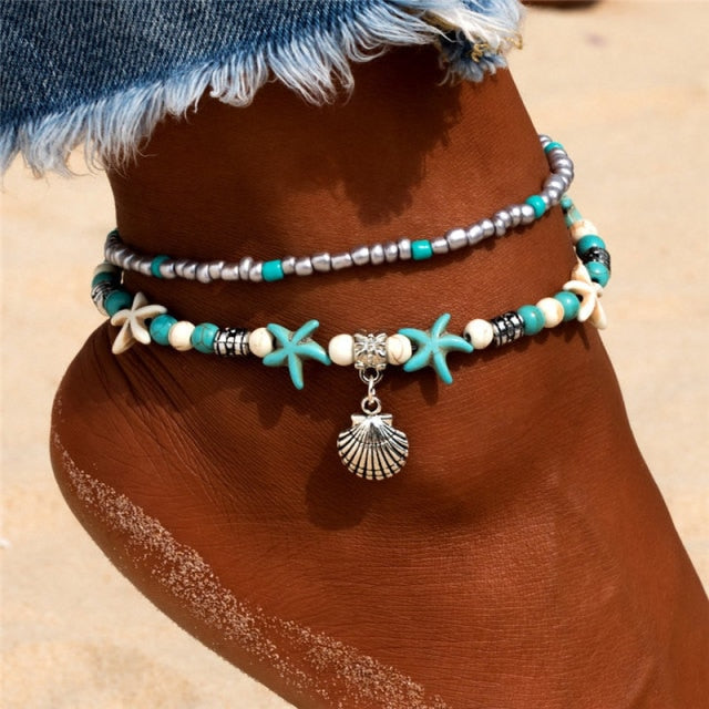Pulsera de Tobillo Concha