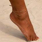 Pulsera de Tobillo Mujer Oro & Plata oro