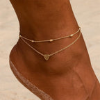 Pulsera de Tobillo Mujer Oro & Plata oro