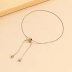 Pulsera de Tobillo Nudo plata