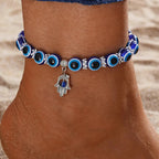 Pulsera de Tobillo Ojo Azul Mujer