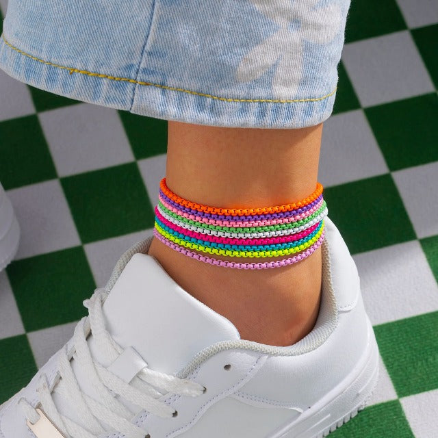 Pulsera de Tobillo para Mujer en 9 Colores