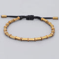 Pulsera Gourmette Vintage Budista Tibetana negra