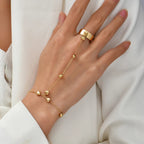 Pulsera de Mano Joya Mujer Cadena Dedo & Mano