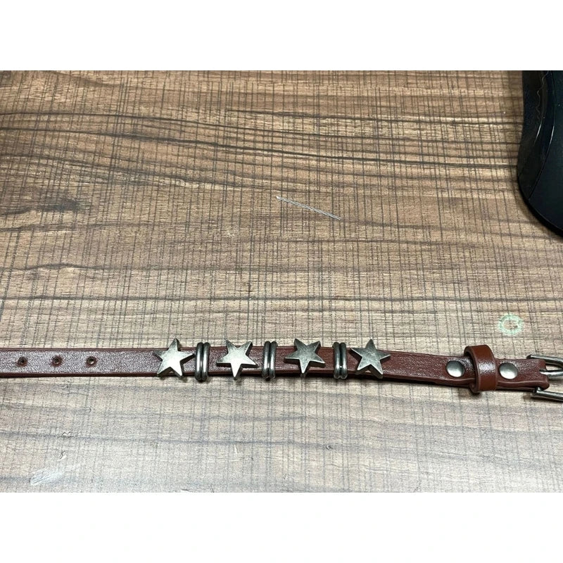 Pulsera de Estilo Vintage con Estrellas marrones