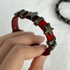 Pulsera de Estilo Vintage con Estrellas rojas