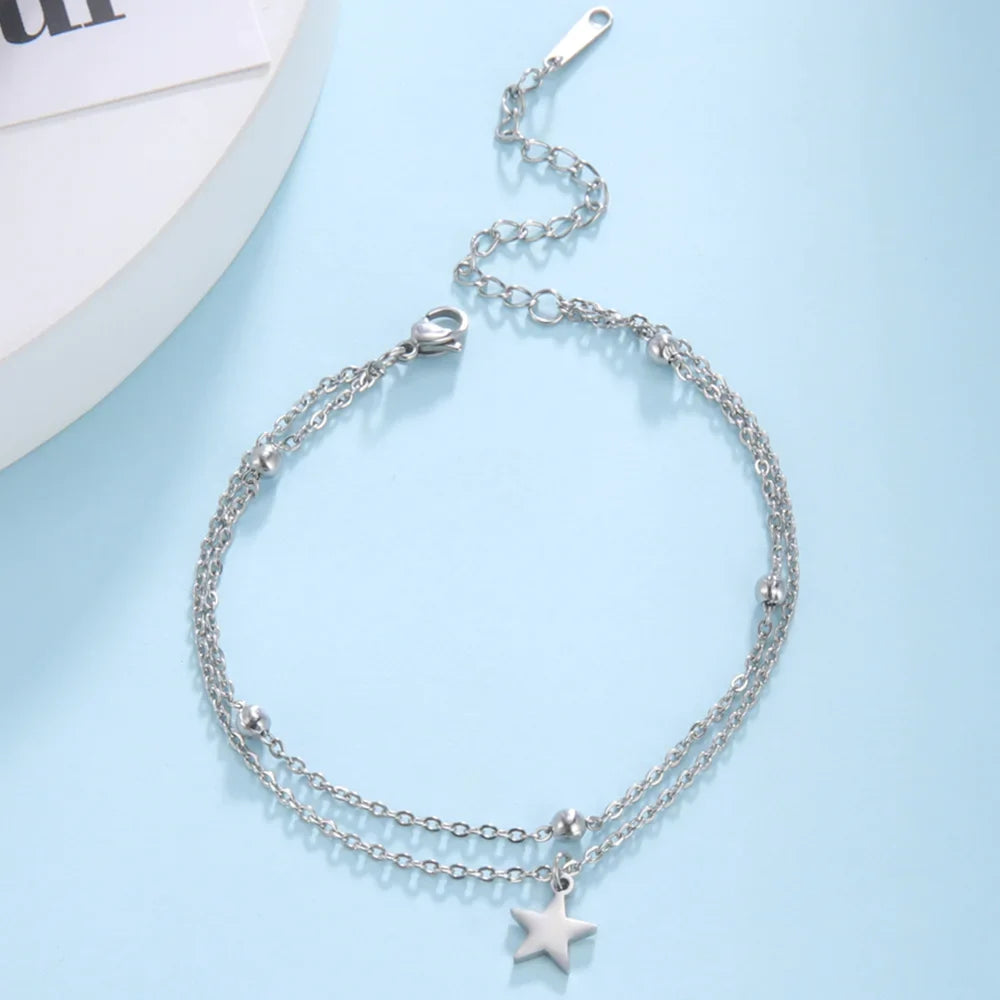 Pulsera Doble con Estrella