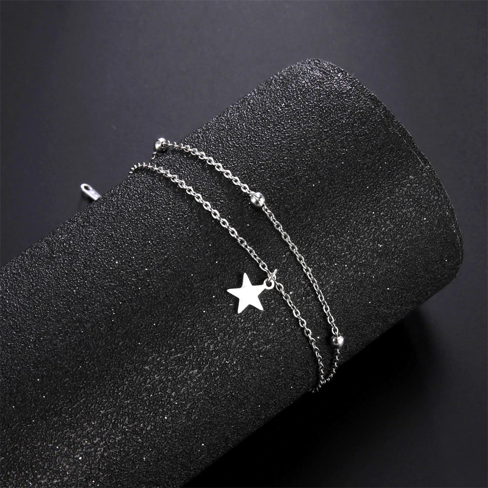 Pulsera Doble con Estrella