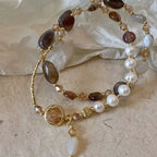 Pulsera Doble de Perlas