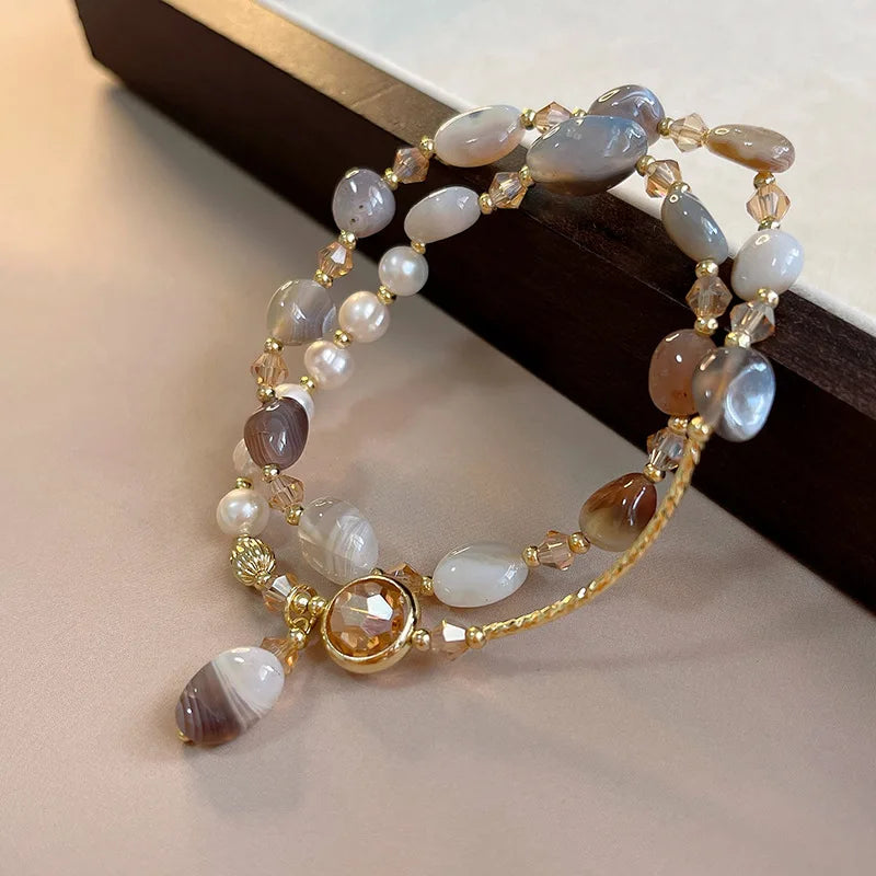 Pulsera Doble de Perlas
