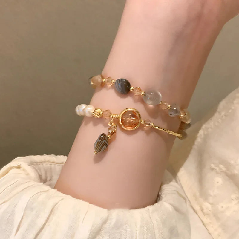 Pulsera Doble de Perlas