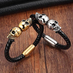 Pulsera Doble Cabeza de Calavera