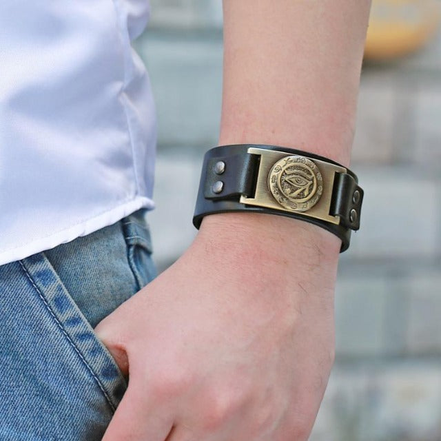 Pulsera Egipcia de Cuero