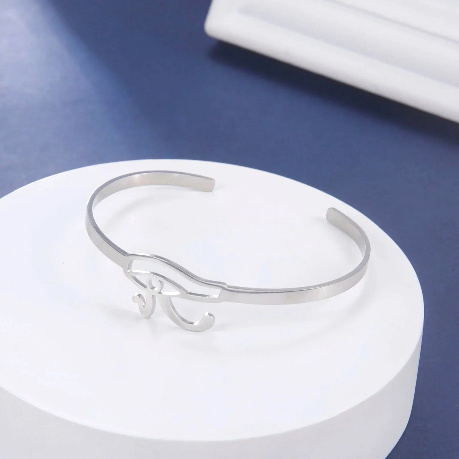 Pulsera Egipto Antiguo Con Ojo de Horus plata