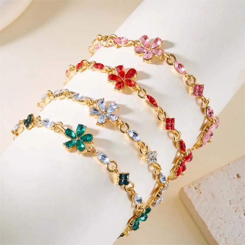 Pulsera Elegante con Flores
