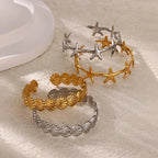 Pulsera Elegante Conchas Estrella de Mar y Vieiras plata