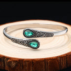 Pulsera Elegante de Estilo Étnico verde