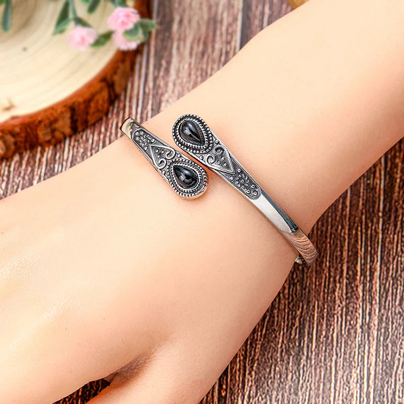 Pulsera Elegante de Estilo Étnico negra