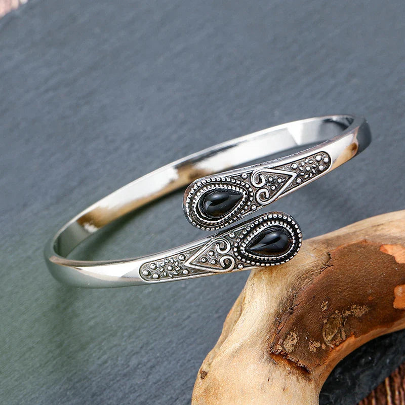 Pulsera Elegante de Estilo Étnico negra