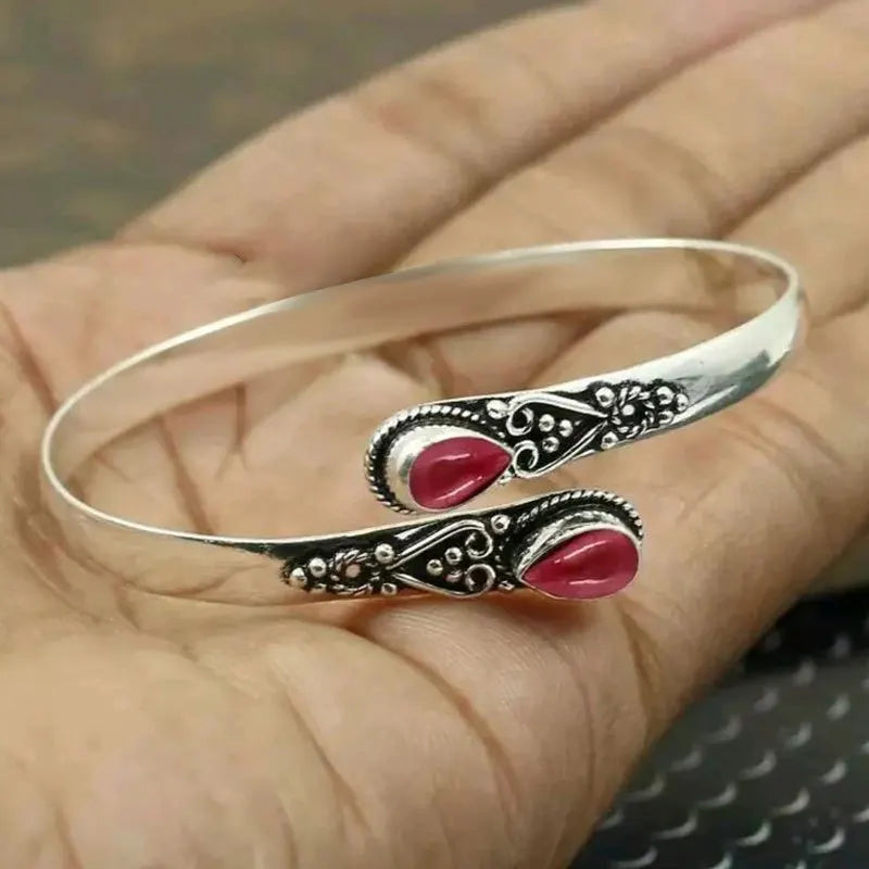 Pulsera Elegante de Estilo Étnico roja