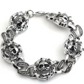 Pulsera de Acero Cabeza de Muerte