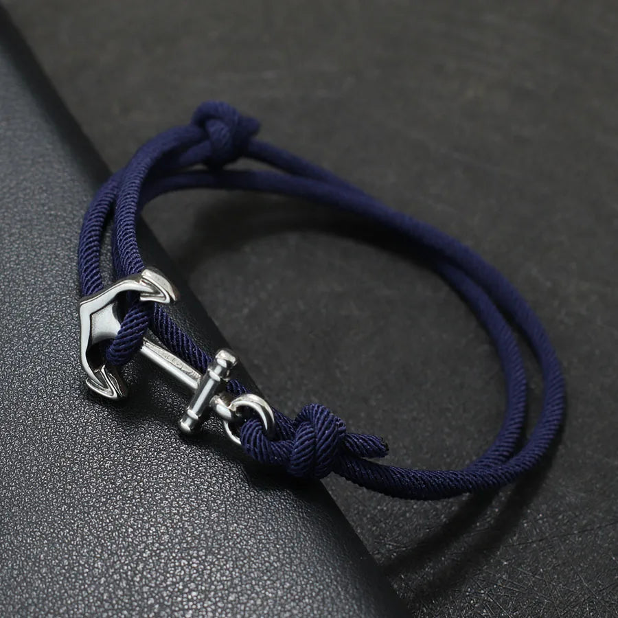 Bracelet en corde ancre
