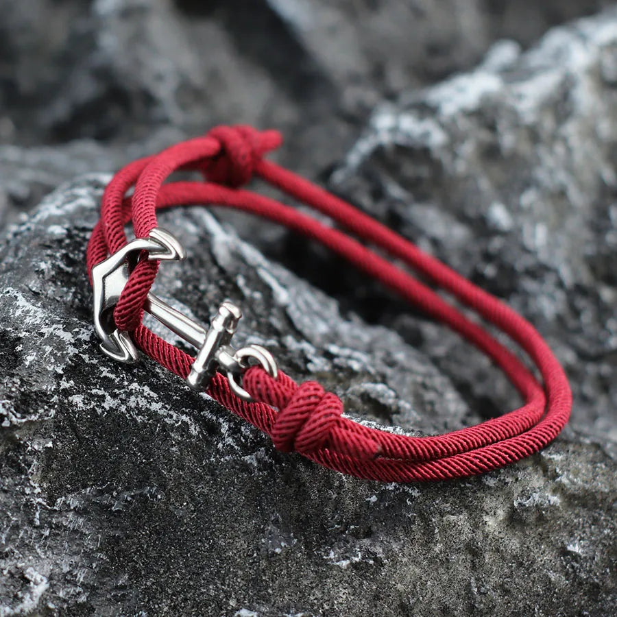 Bracelet en corde ancre
