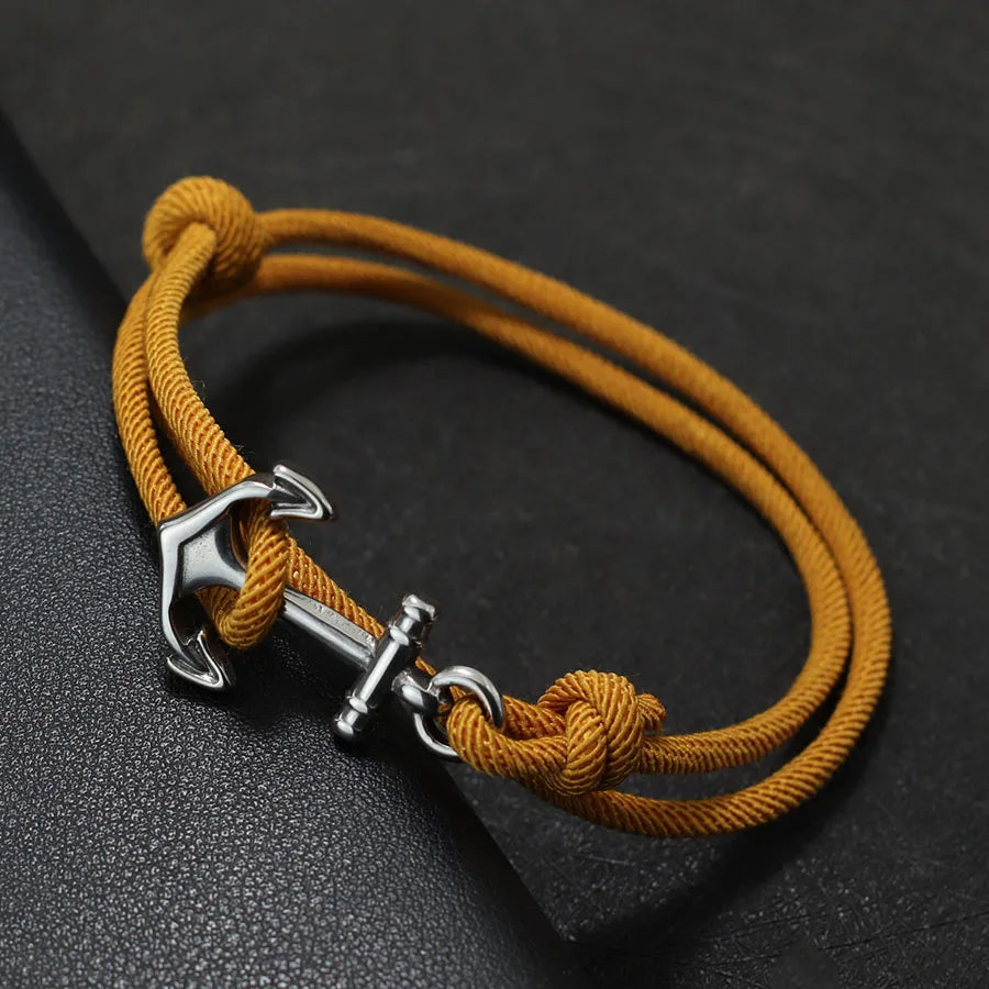 Bracelet en corde ancre