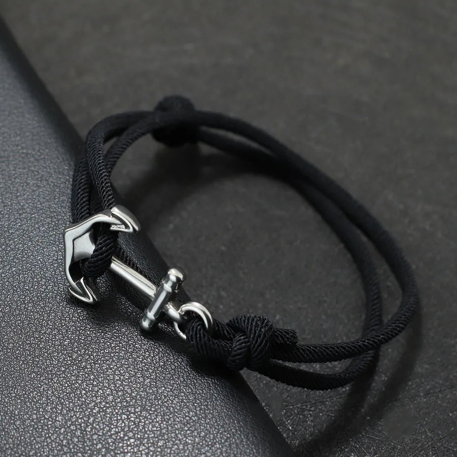 Bracelet en corde ancre