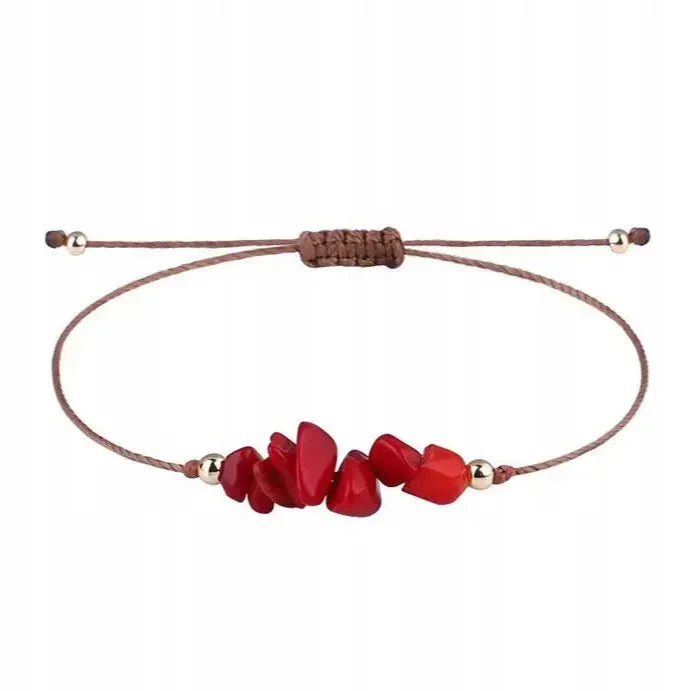 Pulsera de Cuerda Coral