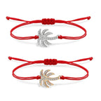 Pulsera de Cuerda Palma con Strass