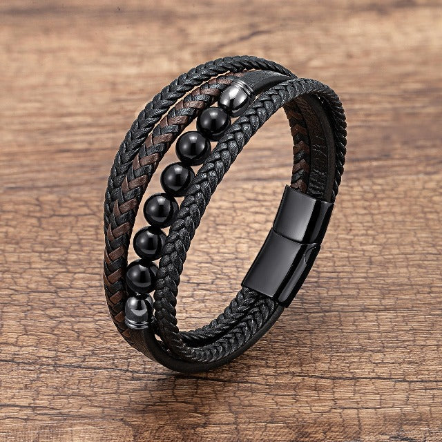 Pulsera de Cuero Ágata