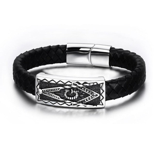 Pulsera de Cuero Francmasonería