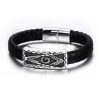 Pulsera de Cuero Francmasonería