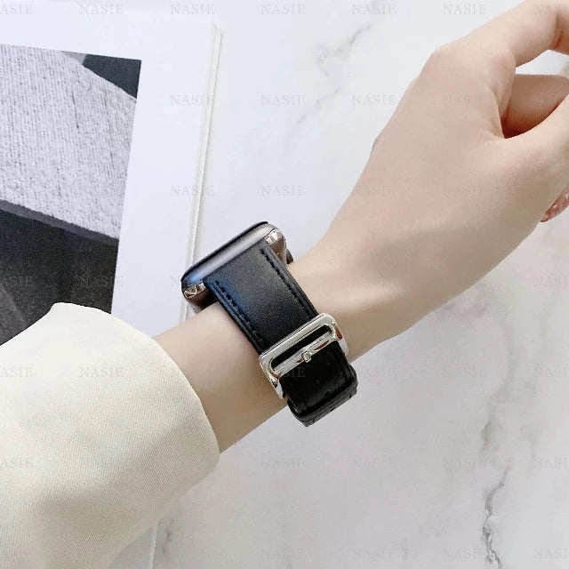 Correas de Cuero para Fitbit Versa 3 Versa 4 Sense 2