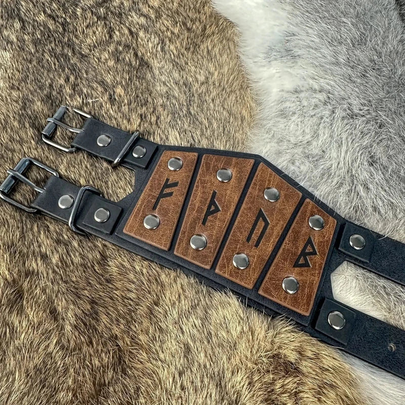 Pulsera Vikinga Runas Celtas marrón