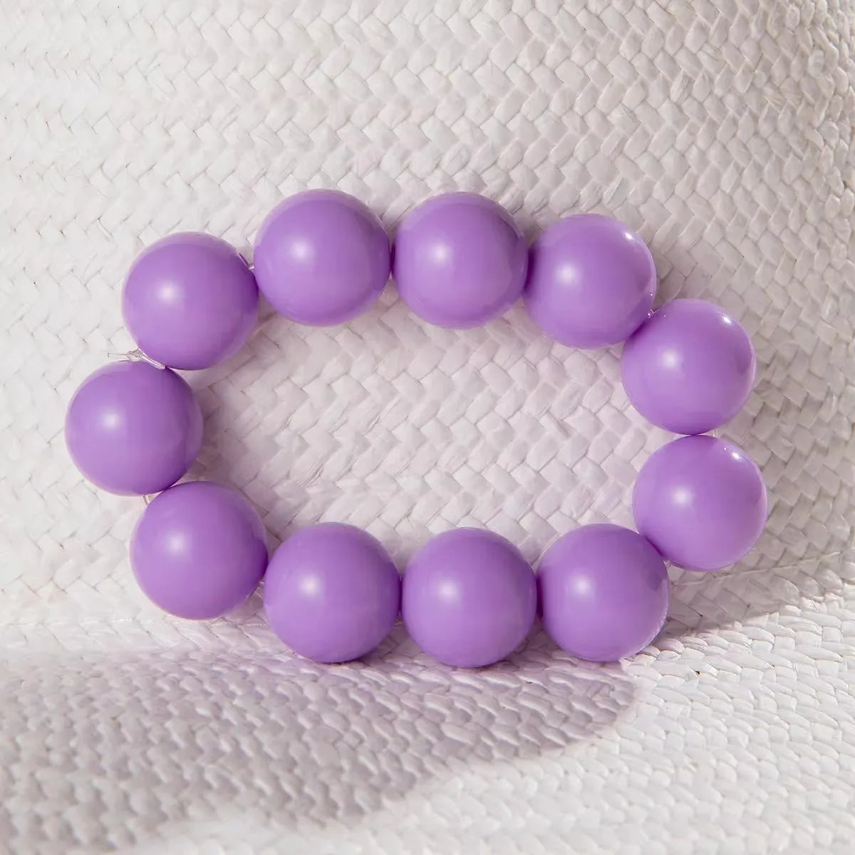 Pulsera de Cuentas de Colores para Mujer violeta