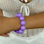 Pulsera de Cuentas de Colores para Mujer violeta