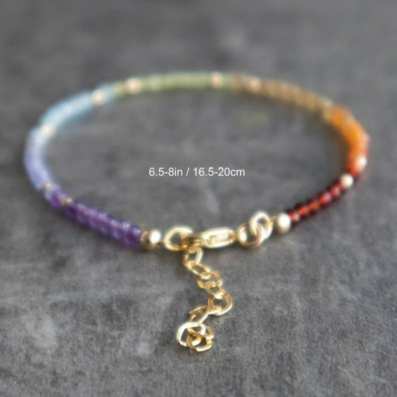 Pulsera de Piedras Naturales 7 Chakras