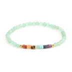 Pulsera de Piedras Naturales 7 Chakras Aventurina verde